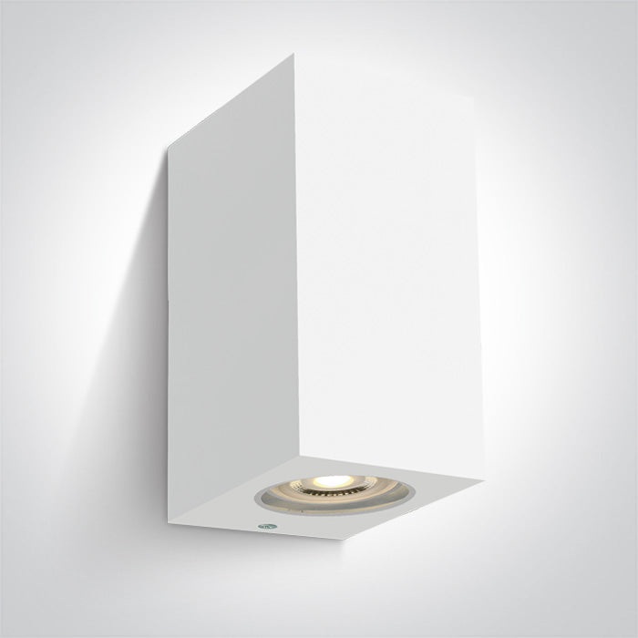ONE Light Ceiling Light GU10 2x6W IP65 White 67142K/W
