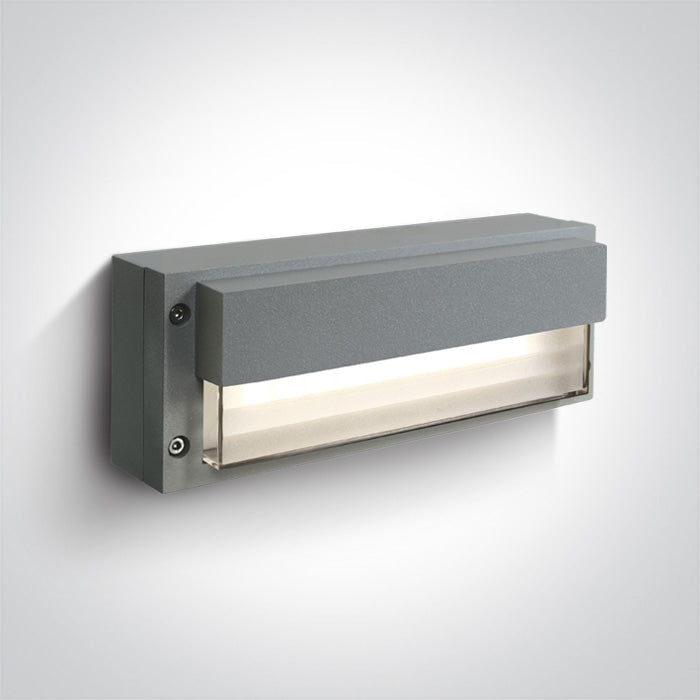 ONE Light Wall Light 3W 3000K IP54 Grey 67176/G/W