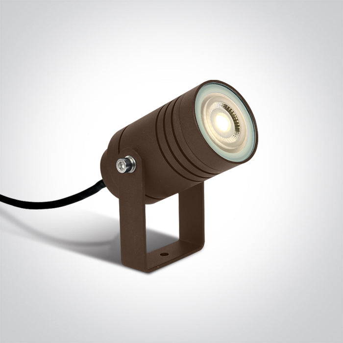 ONE Light Wall / Ceiling Light 10W IP65 Brown 67198G/BR