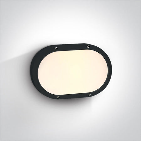 ONE Light Ceiling Light 2x10W IP54 Black 67204B/B