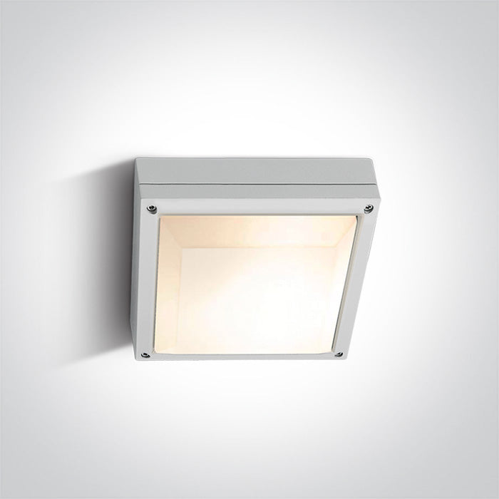 ONE Light Wall / Ceiling Light E27 12W IP54 White 67208/W