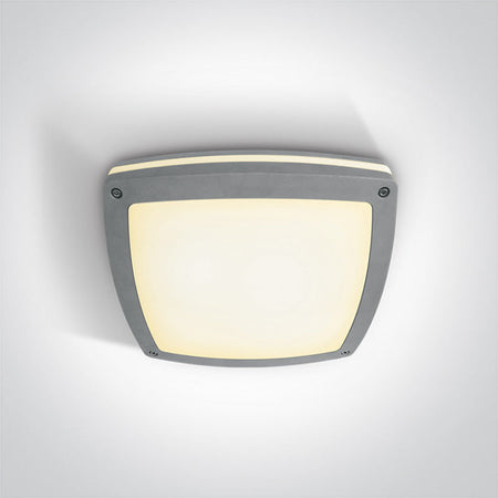 ONE Light Ceiling Light E27 2X20W IP54 Grey 67216/G