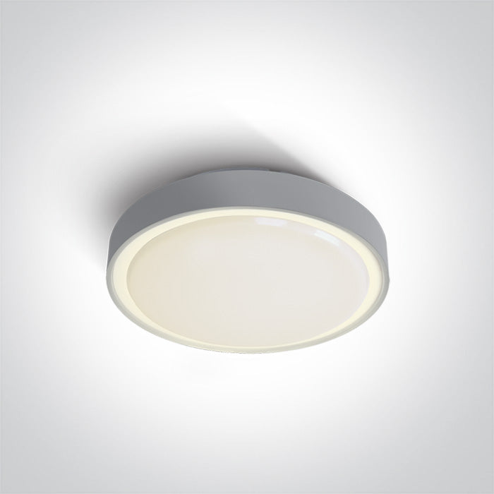 ONE Light Ceiling Light E27 12W IP65 Grey 67280E/G