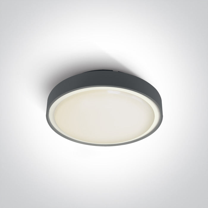ONE Light Ceiling Light 16W 960lm 3000K CRI80 IP65 Anthracite 67280N/AN/W