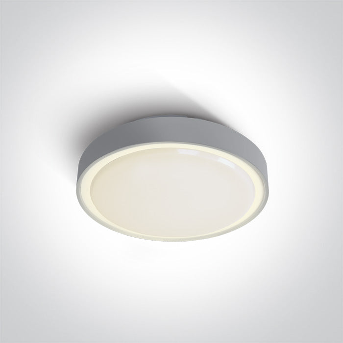 ONE Light Ceiling Light 16W 960lm 3000K CRI80 IP65 Grey 67280N/G/W