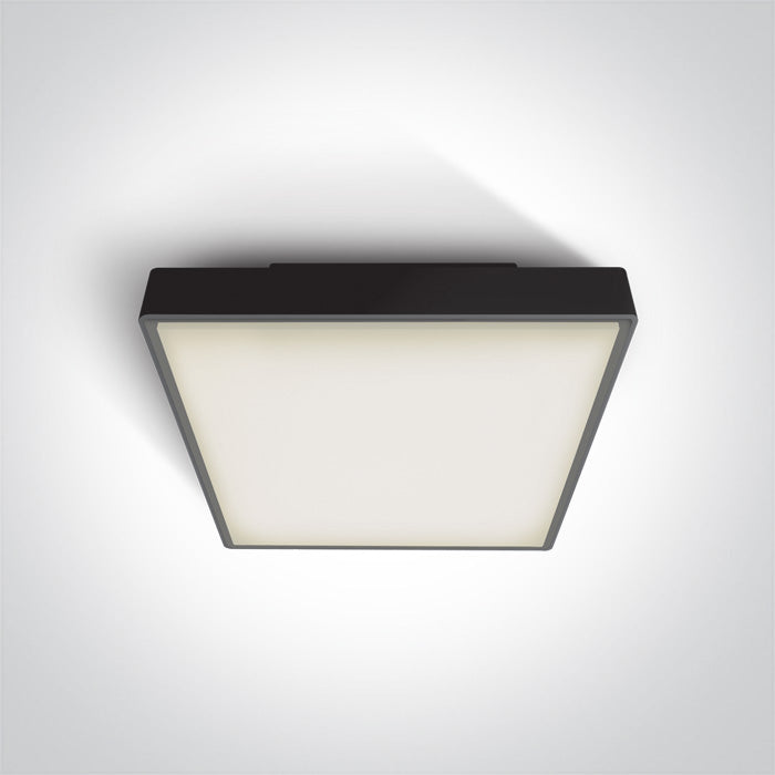 ONE Light Ceiling Light E27 2x12W IP65 Black 67282EA/B