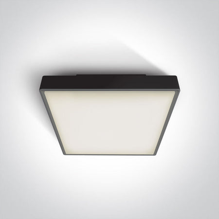 ONE Light Ceiling Light E27 2x12W IP65 Black 67282EA/B