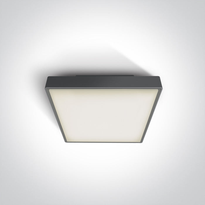 ONE Light Ceiling Light 16W 960lm 3000K CRI80 IP65 Anthracite 67282N/AN/W