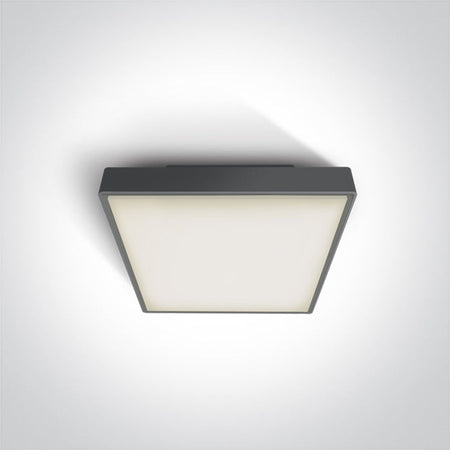 ONE Light Ceiling Light 16W 960lm 3000K CRI80 IP65 Anthracite 67282N/AN/W