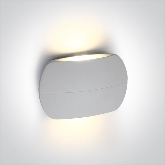 ONE Light | 67378/W/W WHITE LED WALL LIGHT 2x3W WW IP54 230v - OEM NORDIC - Quality Parts Distribution