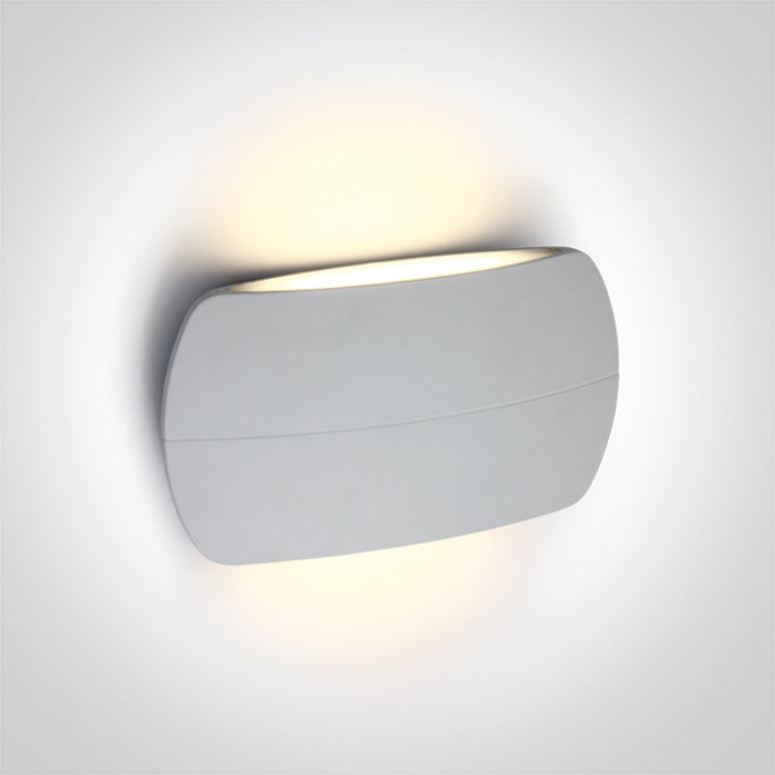 ONE Light | 67378A/W/W WHITE LED WALL LIGHT 2x6W WW IP54 230v - OEM NORDIC - Quality Parts Distribution