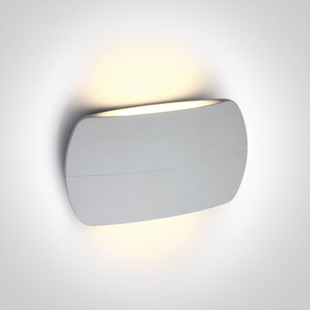 ONE Light | 67378A/W/W WHITE LED WALL LIGHT 2x6W WW IP54 230v - OEM NORDIC - Quality Parts Distribution