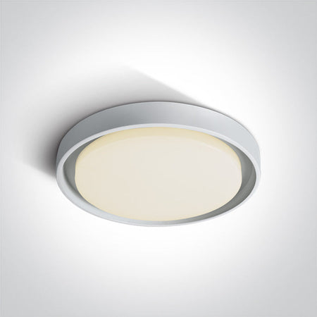 ONE Light Ceiling Light 30W 2500lm 3000K CRI80 IP54 White 67384/W/W