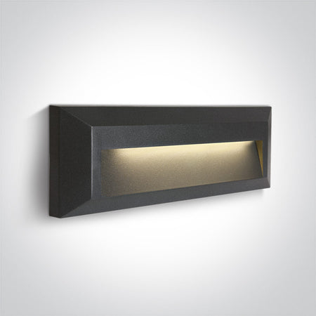 ONE Light | 67388C/AN/W ANTHRACITE LED WALL LIGHT 2W WW DARK LIGHT IP65 230V - OEM NORDIC - Quality Parts Distribution