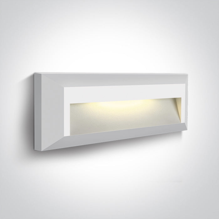 ONE Light | 67388C/W/W WHITE LED WALL LIGHT 2W WW DARK LIGHT IP65 230V - OEM NORDIC - Quality Parts Distribution