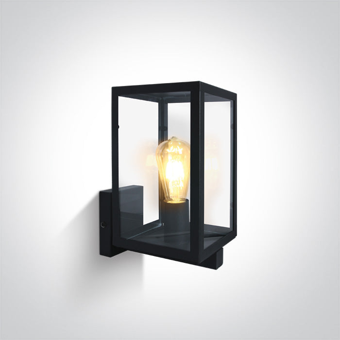 ONE Light Recessed Wall Light E27 12W IP43 Black 67406C/B
