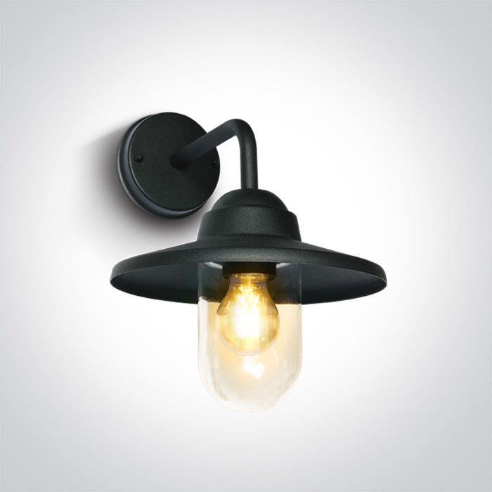 ONE Light Wall Light E27 12W IP44 Black 67408/B