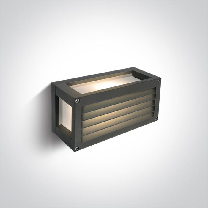 ONE Light | 67420AL/AN/W ANTHRACITE LED 7W WALL LIGHT WW IP54 230V - OEM NORDIC - Quality Parts Distribution
