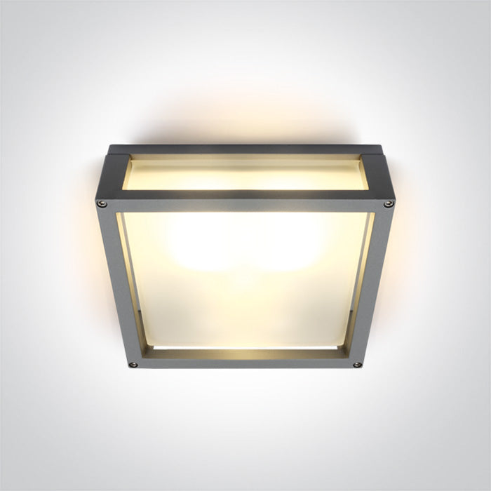 ONE Light | 67420B/G GREY E27 2x12W PLAFO IP54 - OEM NORDIC - Quality Parts Distribution