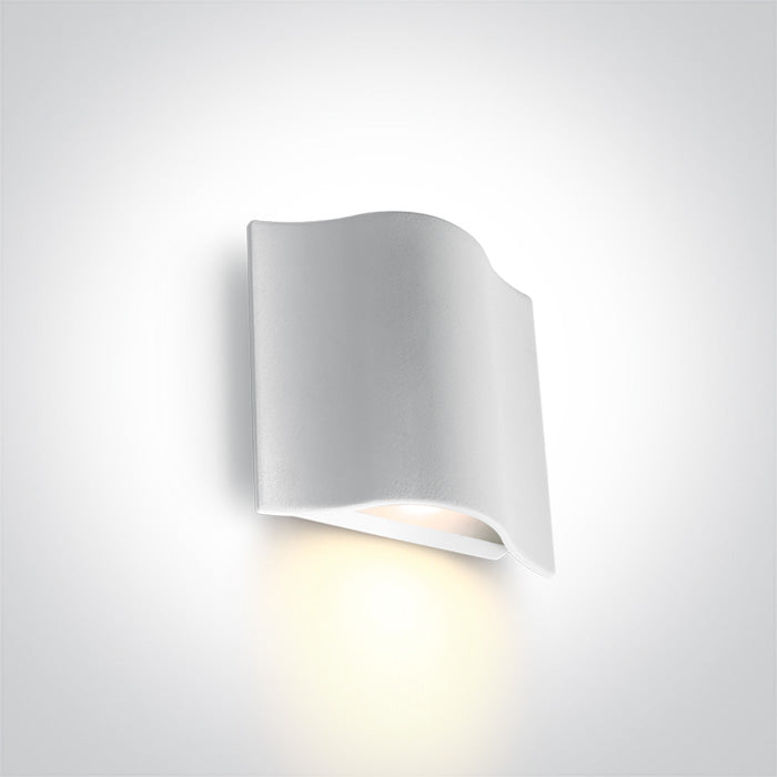 ONE Light | 67422/W/W WHITE WALL LED 6W WW IP54 230V - OEM NORDIC - Quality Parts Distribution