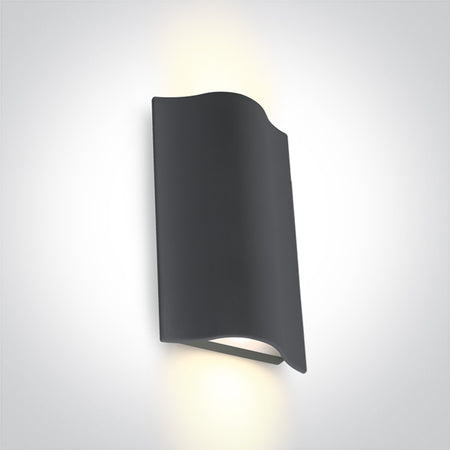 ONE Light | 67422A/AN/W ANTHRACITE WALL LED 2x6W WW IP54 230V - OEM NORDIC - Quality Parts Distribution