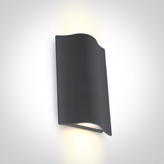 ONE Light Wall Light 2x6W 2x400lm 3000K CRI80 IP54 Anthracite 67422A/AN/W