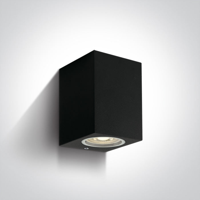 ONE Light | 67426/B BLACK WALL LIGHT GU10 10W IP65 - OEM NORDIC - Quality Parts Distribution