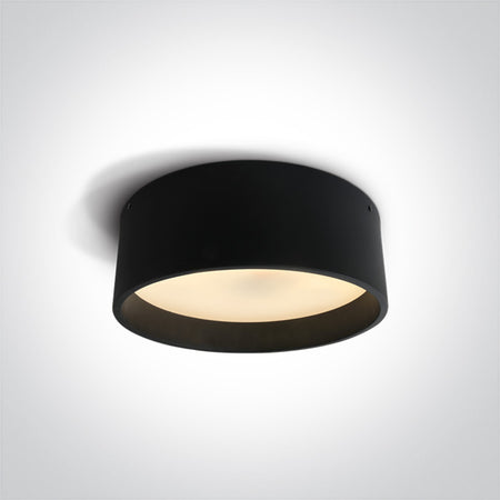 ONE Light | 67438/B/W BLACK PLAFO LED 40W WW IP20 230V - OEM NORDIC - Quality Parts Distribution