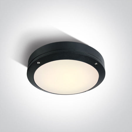 ONE Light Wall / Ceiling Light 10W 600lm 3000K CRI80 IP54 Black 67442/B/W