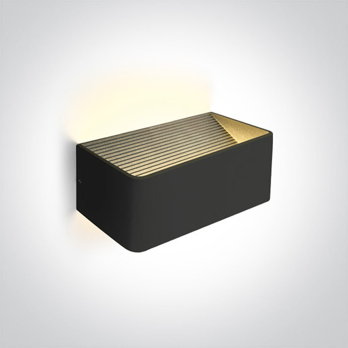 ONE Light | 67466B/B/W BLACK WALL LIGHT LED 6W WW IP20 230V - OEM NORDIC - Quality Parts Distribution