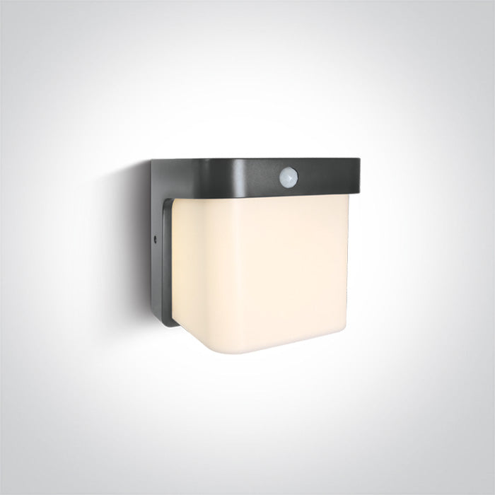 ONE Light | 67492P/AN/W ANTHRACITE WALL LED SENSOR 12W WW IP54 230V - OEM NORDIC - Quality Parts Distribution