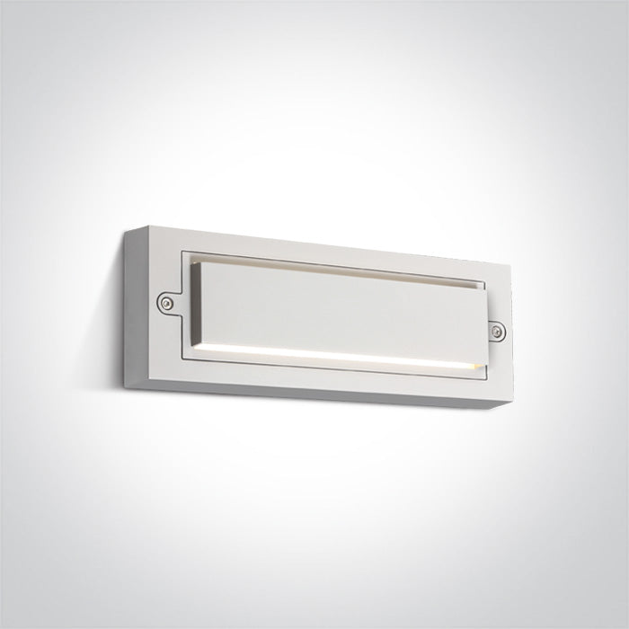 ONE Light | 67502B/W/W WHITE LED WALL LIGHT 6W WW DARK LIGHT IP65 230V - OEM NORDIC - Quality Parts Distribution