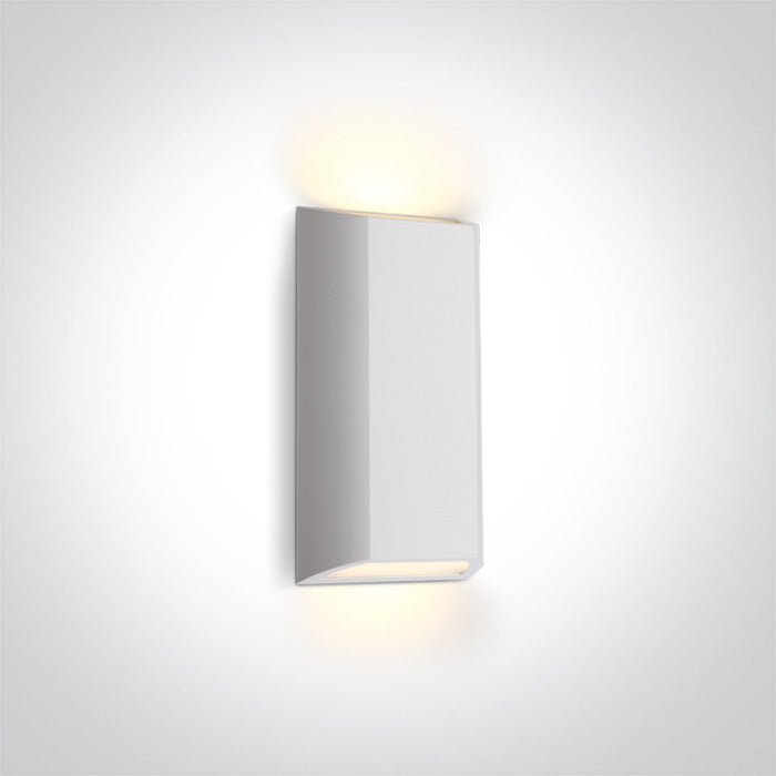 ONE Light | 67512/W/W WHITE LED WALL LIGHT 8W WW IP65 230V - OEM NORDIC - Quality Parts Distribution