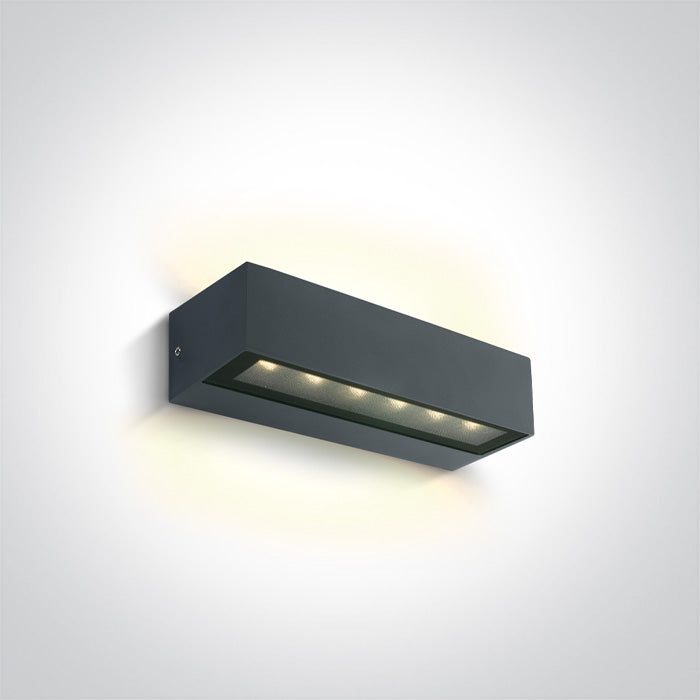 ONE Light | 67526B1/AN/W ANTHRACITE WALL 2x6W WW IP65 230V - OEM NORDIC - Quality Parts Distribution
