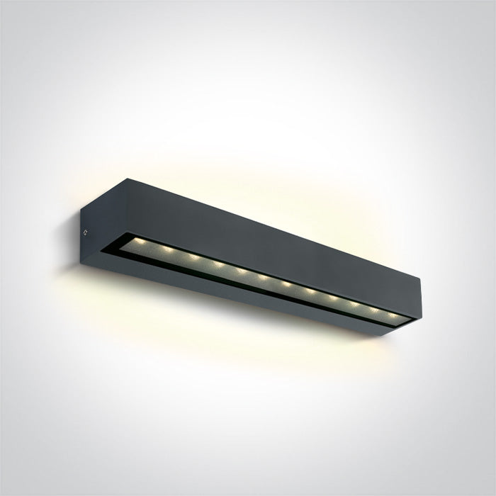 ONE Light | 67526B2/AN/W ANTHRACITE WALL 2x10W WW IP65 230V - OEM NORDIC - Quality Parts Distribution