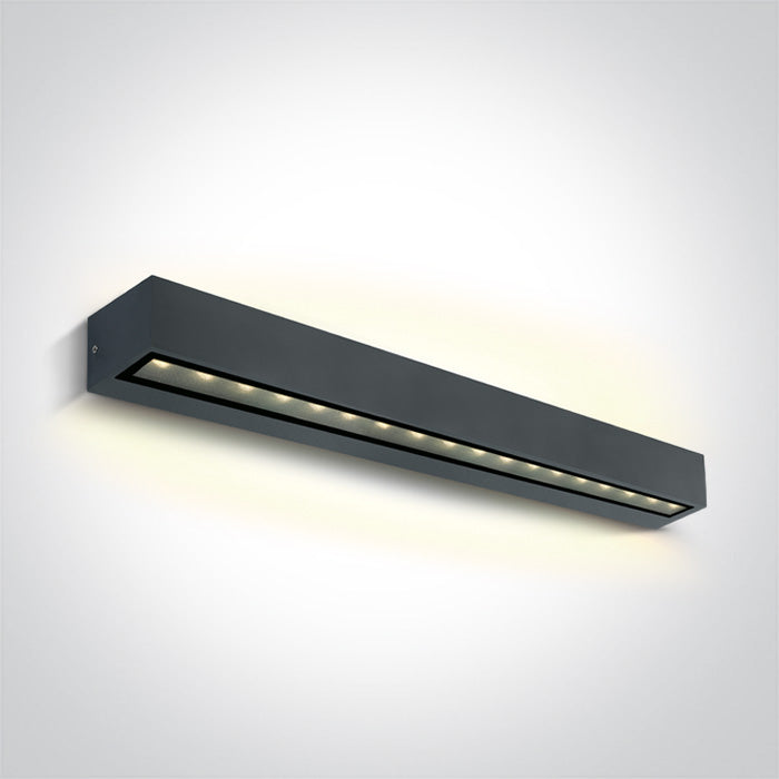 ONE Light | 67526B3/AN/W ANTHRACITE WALL 2x13W WW IP65 230V - OEM NORDIC - Quality Parts Distribution