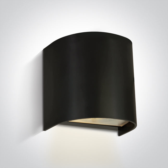 ONE Light | 67536A/B BLACK WALL LIGHT GU10 6W IP65 100-240V - OEM NORDIC - Quality Parts Distribution