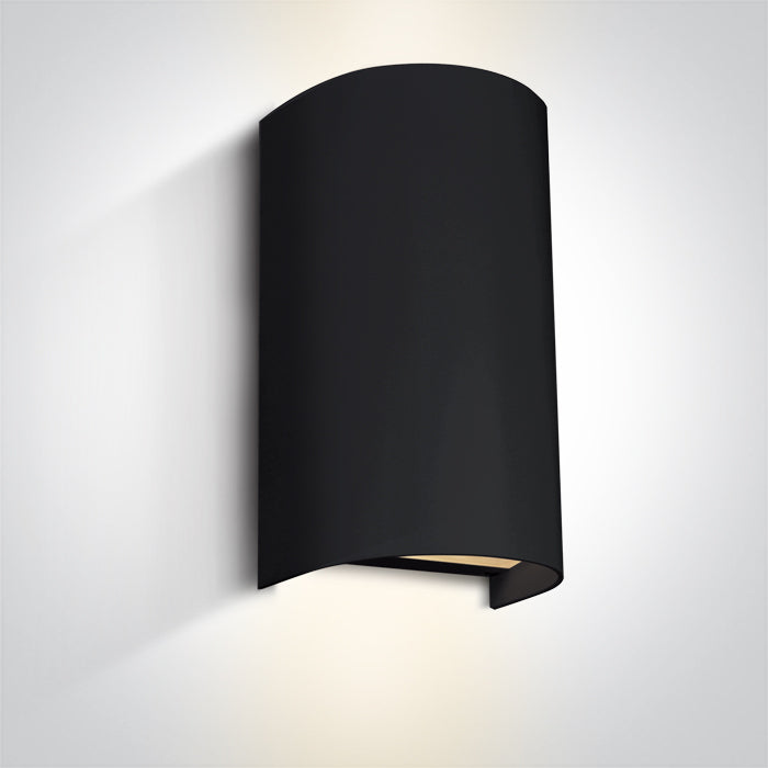 ONE Light | 67536B/B BLACK WALL LIGHT GU10 2x6W IP65 100-240V - OEM NORDIC - Quality Parts Distribution