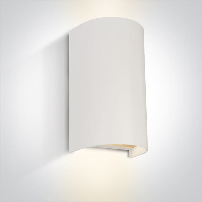 ONE Light | 67536B/W WHITE WALL LIGHT GU10 2x6W IP65 100-240V - OEM NORDIC - Quality Parts Distribution