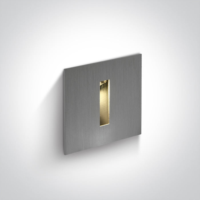 ONE Light | 68004/AL/W ALUMINIUM RECESSED 3W WW DARK LIGHT IP54 350mA - OEM NORDIC - Quality Parts Distribution