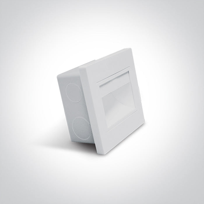 ONE Light Recessed Wall Light 1,5W 100lm 3000K IP20 White 68007/W/W