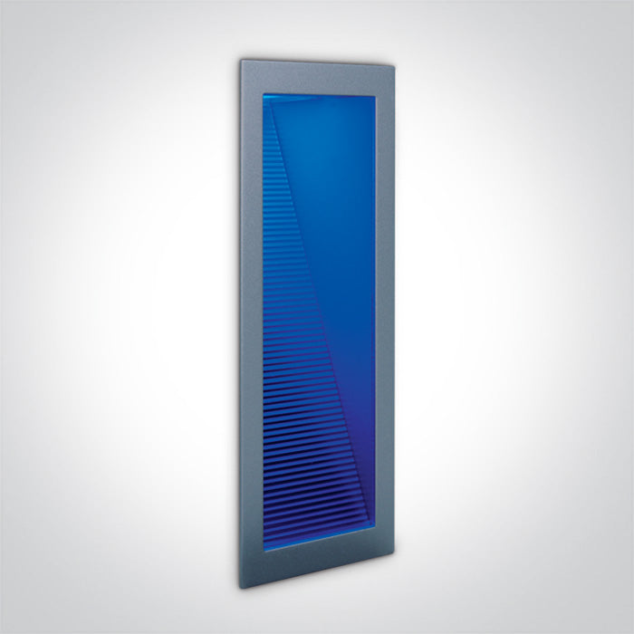 ONE Light | 68008/G/BL GREY WALL REC BLUE 1w/350mA IP20 - OEM NORDIC - Quality Parts Distribution