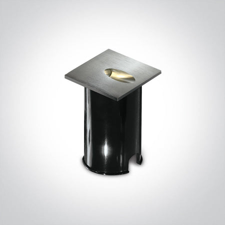 ONE Light Recessed Wall Light 3W 3000K IP54 Aluminium 68032/AL/W