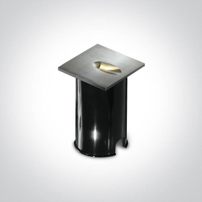 ONE Light Recessed Wall Light 3W 3000K IP54 Aluminium 68032/AL/W