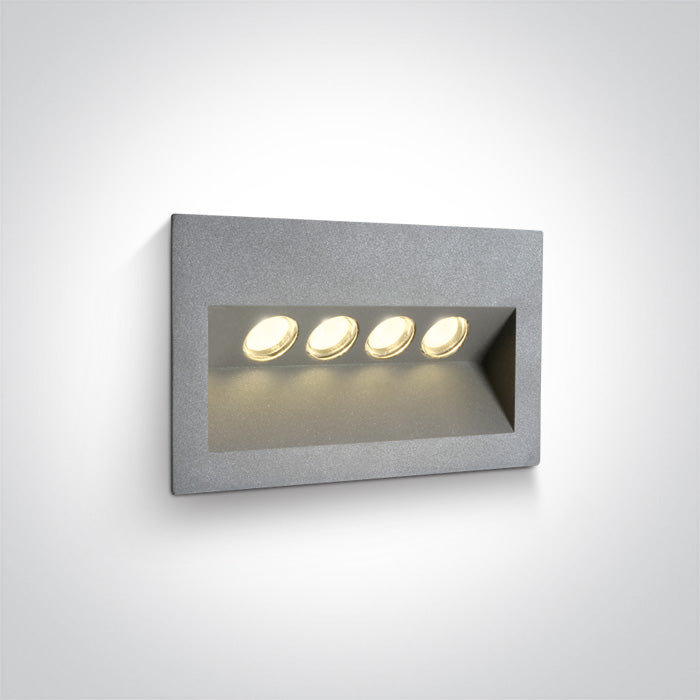 ONE Light | 68048/G/W GREY IP65 LED 4x1w WW 100-240V - OEM NORDIC - Quality Parts Distribution
