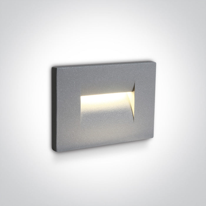 ONE Light | 68064/G/W GREY WALL RECESSED LED 3,6W WW IP65 100-240V - OEM NORDIC - Quality Parts Distribution