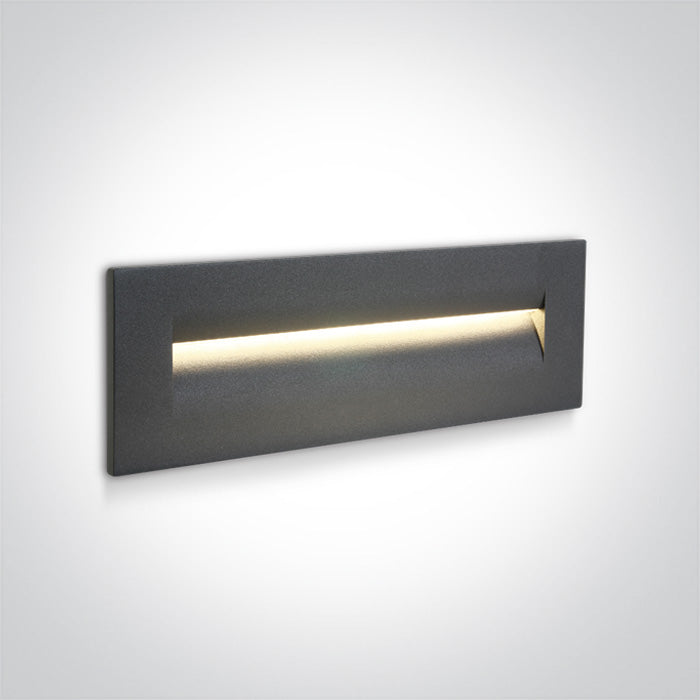 ONE Light | 68066/AN/W ANTHRACITE WALL RECESSED LED 8,5w WW IP65 100-240v - OEM NORDIC - Quality Parts Distribution
