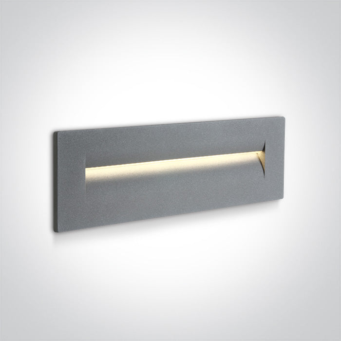 ONE Light | 68066/G/W GREY WALL RECESSED LED 8,5w WW IP65 100-240v - OEM NORDIC - Quality Parts Distribution