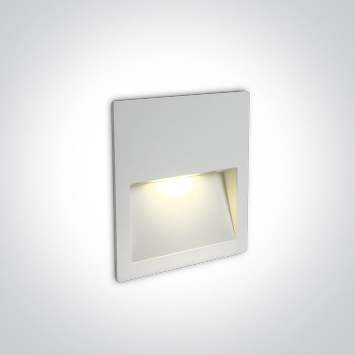 ONE Light | 68068A/W/W WHITE WALL RECESSED LED 4W IP65 DARK LIGHT 100-240V - OEM NORDIC - Quality Parts Distribution
