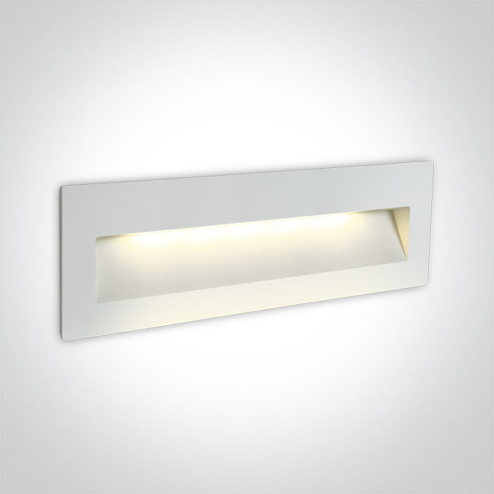 ONE Light | 68068C/W/W WHITE WALL RECESSED LED 7W IP65 DARK LIGHT 100-240V - OEM NORDIC - Quality Parts Distribution